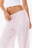 Henley Relaxed Linen Pant, GRAPEFRUIT PINK STRIPE - alternate image 4