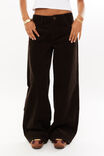 Low Rise Baggy Jean, BRUNETTE BROWN CORDUROY - alternate image 2