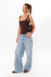 Luxe Square Scoop Bodysuit, CHOC CHERRY - alternate image 2