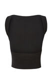 Tara Rib Backless Tank, BLACK - alternate image 7