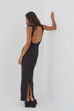 Luxe Open Back Maxi Dress, BLACK - alternate image 2
