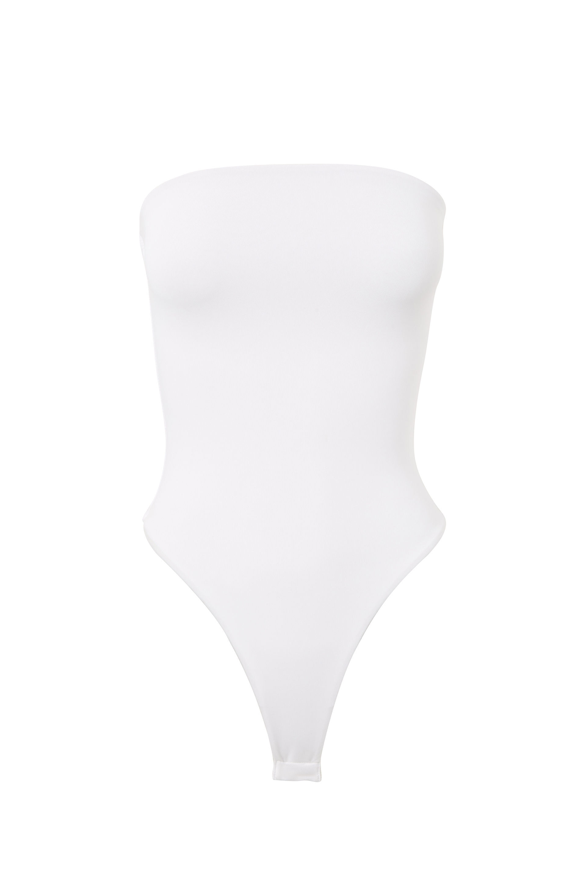 White bandeau bodysuit discount