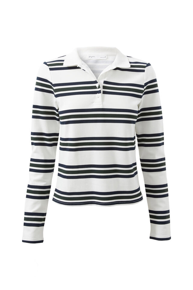 Stella Long Sleeve Top, SPORTY STRIPE