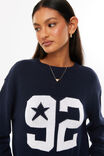 Bambie Crew Jumper, MIDNIGHT NAVY/92 - alternate image 4