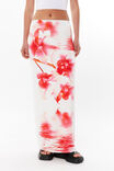 By Poppy Luxe Hipster Maxi Skirt, WHITE/ORCHID BLUR - alternate image 2