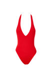 Luxe Halter Bodysuit, RUBY RED - alternate image 6