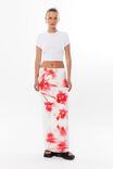 By Poppy Luxe Hipster Maxi Skirt, WHITE/ORCHID BLUR - alternate image 1