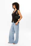 Taylor Longline Vest, BLACK - alternate image 2