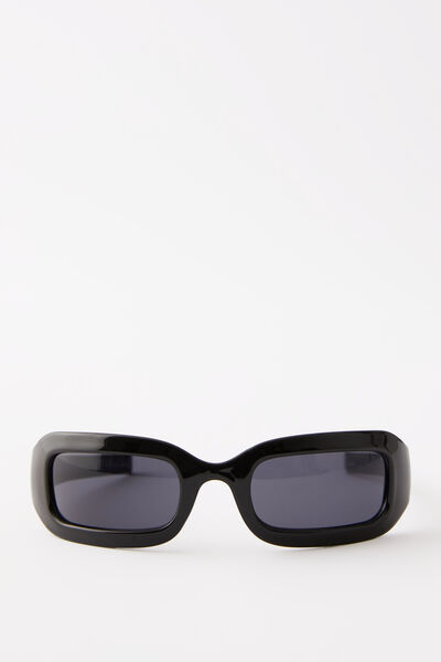 Charlotte Wrap Around Sunglasses, BLACK