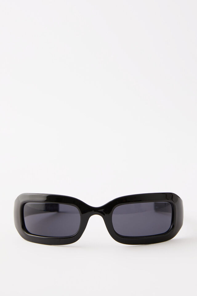 Charlotte Wrap Around Sunglasses, BLACK