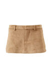 Rylie Micro Skort, TAUPE SUEDETTE - alternate image 6