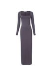 Soft Long Sleeve Maxi Dress, IRON GREY - alternate image 5