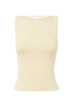 Soft Boat Neck Top, BANANA YELLOW - alternate image 6