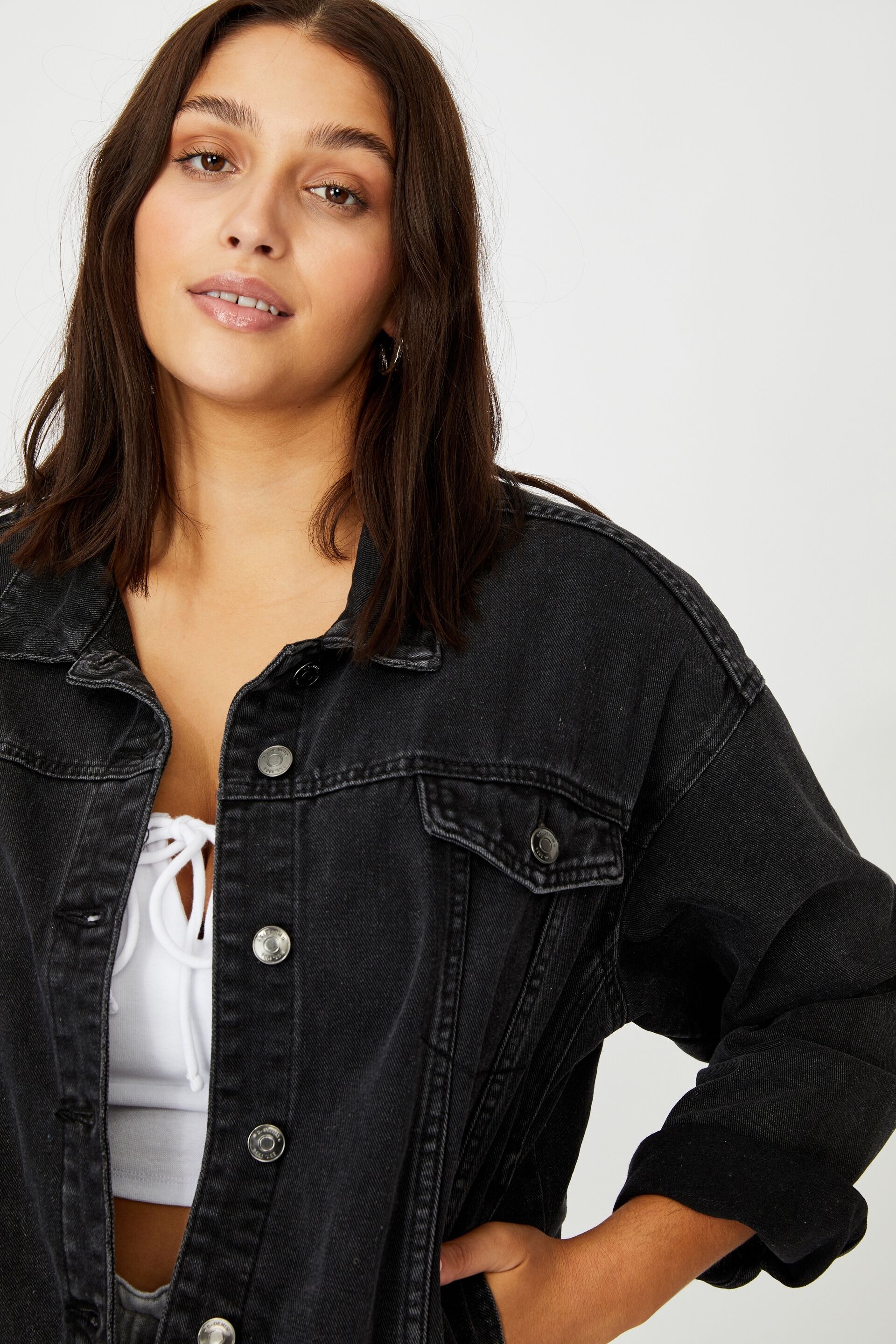 Supre denim jacket top