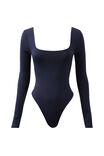 Luxe Square Neck Long Sleeve Bodysuit, NAVY LEAGUE - alternate image 6