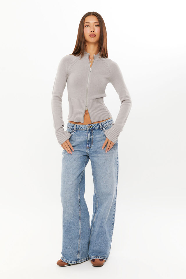Low Rise Baggy Jean, ARCTIC BLUE