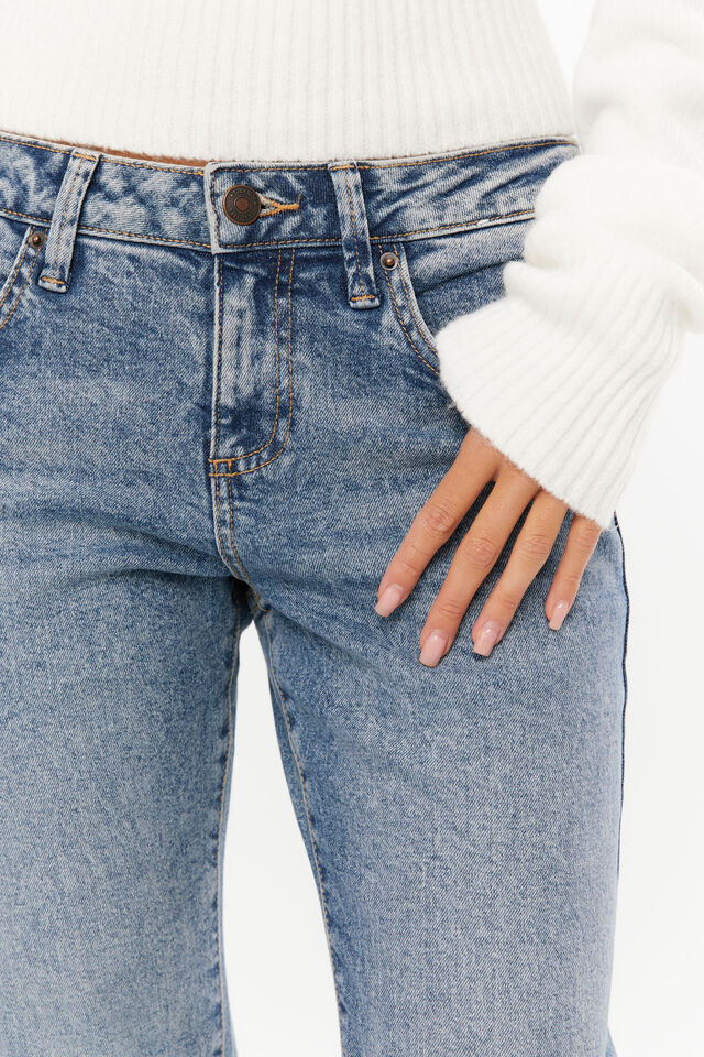 Low Stretch Bootleg Jean, MEXICO BLUE