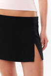 Alice Split Mini Skirt, BLACK - alternate image 4
