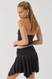 Luxe Hanky Hem Mini Skirt, BLACK - alternate image 2