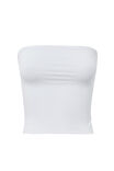 Soft Longline Tube Top, WHITE - alternate image 6