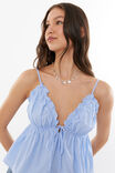 Tori Babydoll Cami, BLUE STRIPE - alternate image 4