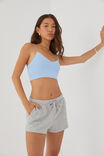 Luxe Cropped V Neck Cami, RUMOUR BLUE - alternate image 1