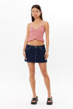 Ollie Shirred Cami, RED GINGHAM - alternate image 2