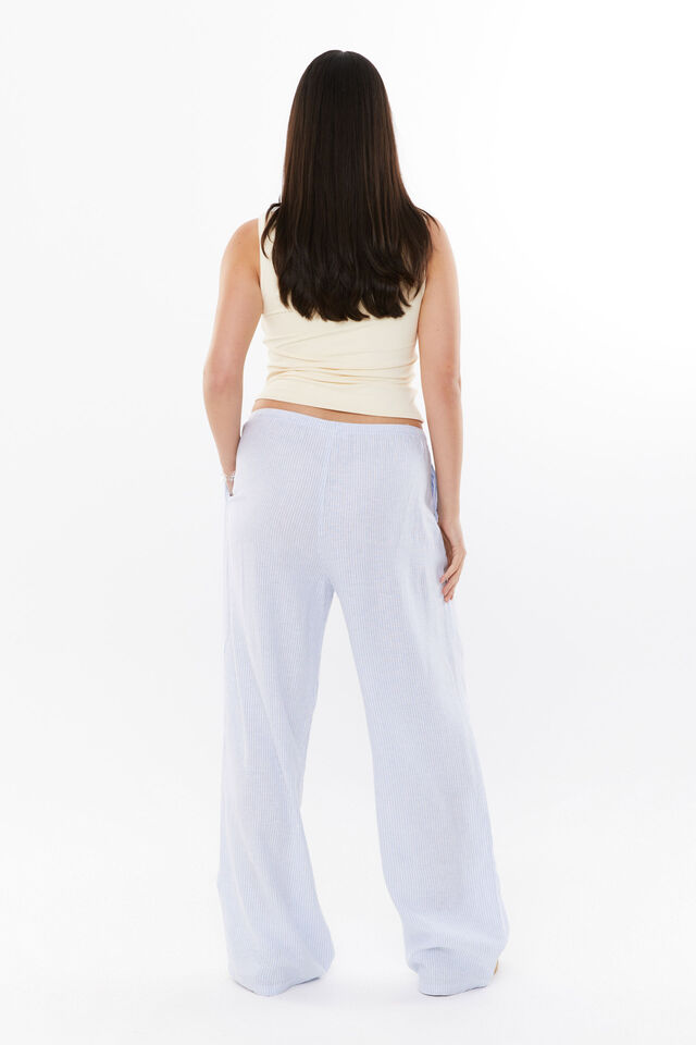 Henley Relaxed Linen Pant, DELICATE BLUE STRIPE