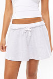 Penny Fleece Mini Skirt, GREY MARLE - alternate image 4