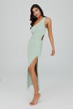 Tiffany One Shoulder Maxi Dress, SEAGLASS