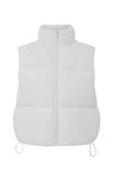 Recycled Puffer Vest, WINTER WHITE - alternate image 6