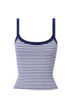 Riri Scoop Neck Tank, VARSITY NAVY STRIPE - alternate image 6