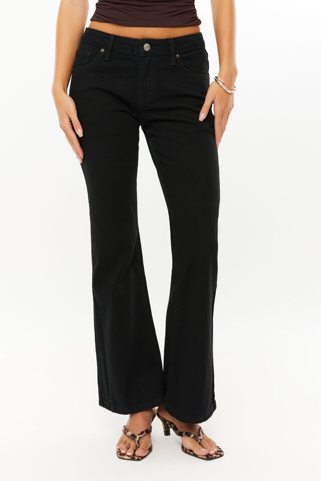 Low Stretch Bootleg Jean, BACK IN BLACK