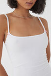 Molly Thin Strap Cami, WHITE WITH BOW - alternate image 3