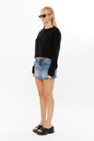 Brydie Button Through Cardigan, BLACK - alternate image 5