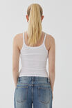 Paris Scoop Neck Tank, WHITE - alternate image 3