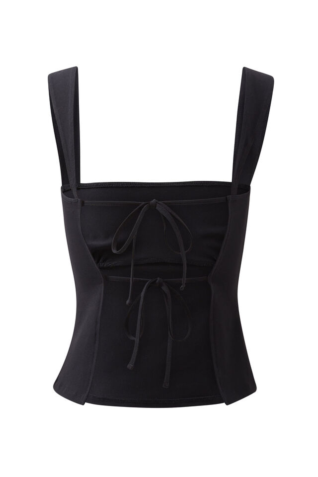 Remi Backless Top, BLACK