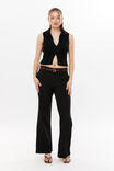 Thin Faux Croc Belt, DEEP CHERRY/GOLD - alternate image 4
