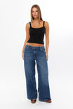 Riri Scoop Neck Tank, BLACK - alternate image 2