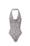 Luxe Cowl Neck Bodysuit, ADRIANA SNAKE GREY - alternate image 6