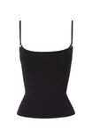 Molly Thin Strap Cami, BLACK WITH BOW - alternate image 6