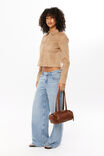 Hailey Faux Suede Jacket, TAUPE - alternate image 5