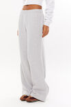 Jordyn Wide Leg Track Pant, GREY MARLE - alternate image 2