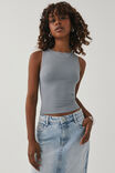 Luxe Cropped Tank, MOONLIGHT GREY - alternate image 6