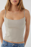 Caroline Corset Top, NATURAL - alternate image 4