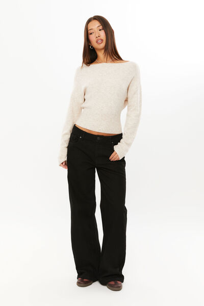 Low Rise Baggy Jean, BACK IN BLACK