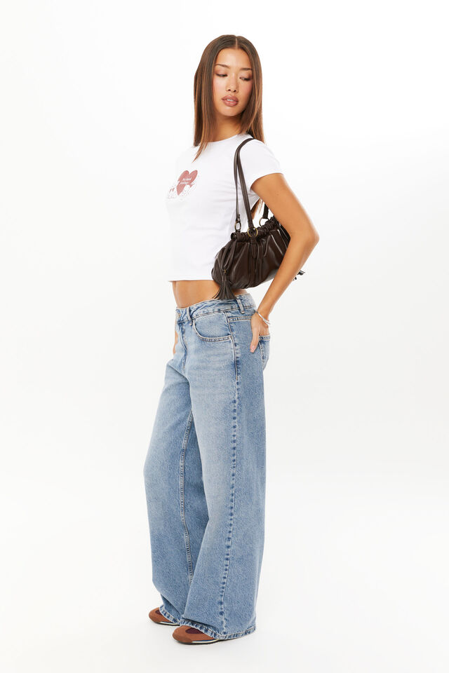Harlow Graphic T Shirt, WHITE/KITTENS
