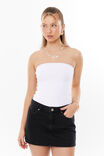 Maya Denim Mini Skirt, TRUE BLACK - alternate image 1