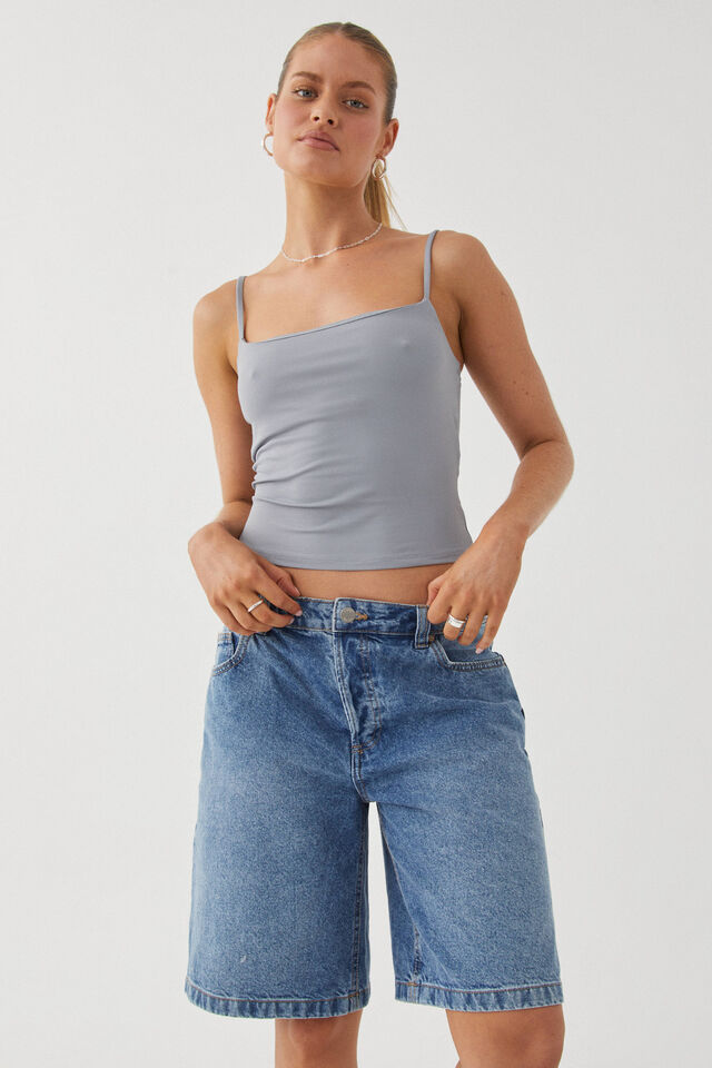 Luxe Strappy Cami, MOONLIGHT GREY