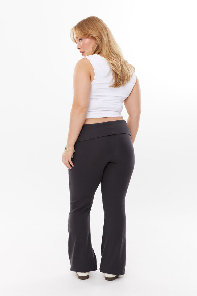 Fold Back Flare Pant, PHANTOM